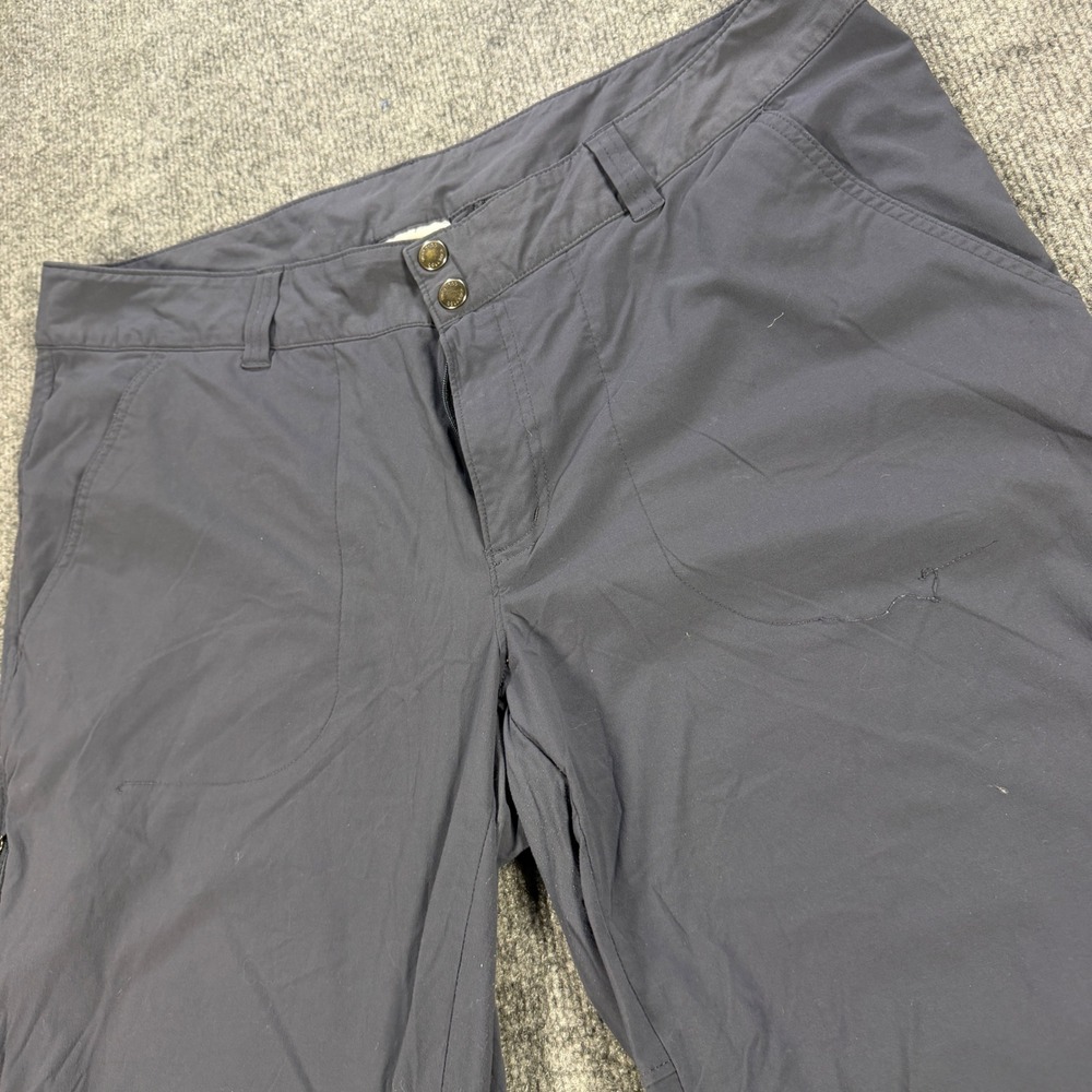 Columbia Womens Gray Outdoor Hiking Capri Pants Size 16W Adjustable Hem Pocket